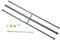 Americangaslogs Rechteckige Gas-Feuerstelle und Kamin H-Brenner mit 3 Rohren (91,4 cm)