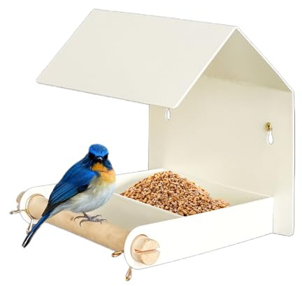 per uccelli esterni, per mangimi impermeabili per giardino, casa per colibrì da esterni, per giardino, balcone, finestra e albero