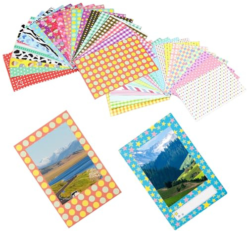PYRUVAE 60 Pezzi Cornici Bordi Adesivi per Foto Istantanee, Accessori per Foto Istantanee, Angoli Per Foto Autoadesivi, Adesivi Colorati per Instax Mini 11, 9, 8, 70 e 7s (pellicola non inclusa)