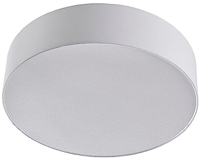 Lindby Textil Deckenleuchte rund 50 cm, Deckenlampe Stoff weiß 3x E27 max. 60W ohne Leuchtmittel Schlafzimmerlampe Wohnzimmerlampe