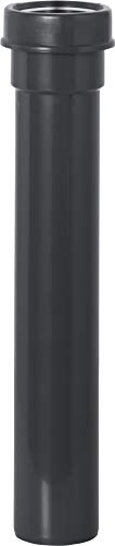 CORNAT T355204R - Tubo di prolunga, 1 1/2 x 250 x 40 mm (411), installazione sanitaria, riciclato, protezione ambientale, colore: Grigio