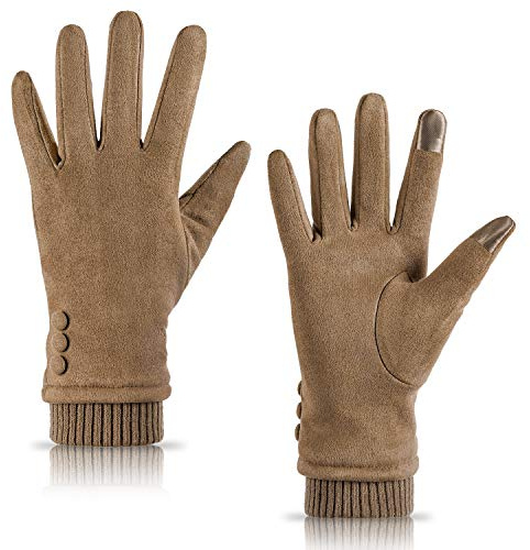Dsane Womens Gloves Winter Touch Screen Texting Phone Windproof Gloves for Women Fleece Lined Thick Warm Glove