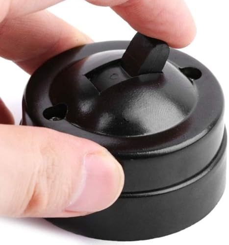 Jadeshay Interruptores de Luz,250V 1500W Interruptor de Control Único Retro Interruptor de Palanca Interruptor de Encendido y Apagado de Luz Pared para Decoración de Hotel,Oficina y Casa