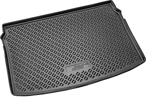 Recambo Gummi Kofferraumwanne Premium passend für VW Polo VI | AW1 ab 2017 | Vario-Boden obere Position | passgenau mit Rand
