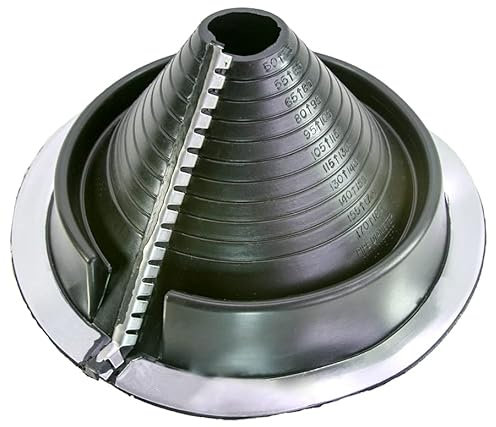 MASTER FLASH Pénétration du toit pour protéger contre la pénétration de l'eau Manchon de tuyau, passage de toit, bride d'étanchéité pour toiture en tôle Epdm n° 2 50-165 mm