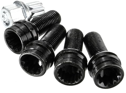 4 Pièces Boulons de Roue en Acier, Ecrou Antivol, Boulon de Protection de Roue, M14 x 1,5 MM