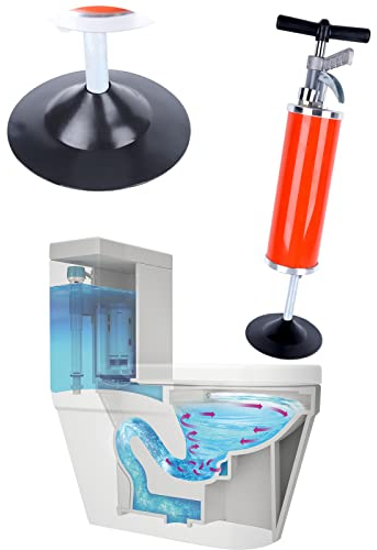 Toiletten Pömpel, Toilettenkolben mit Mutiger Anti-rutsch-griff für Toilette/Waschbecken/Badewanne/Bodenablauf