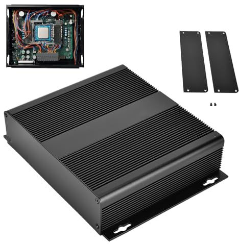 Caja Electrónica de Aleación de Aluminio, Caja de Proyecto, Caja Protectora de Placa de Circuito Impreso con Gran Disipación de Calor y Rendimiento de Blindaje de Señal, 48 X 204