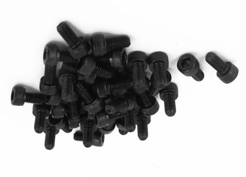MACHSWON M5x8mm Hex Socket Head Cap Screws Bolts Full Thread 12.9 Grade Alloy Steel Black Oxide Finish Allen Socket Drive Machine Screws 50Pcs