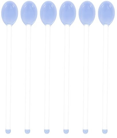 GREENADSCAPE Elegante Set Di 6 Cucchiai in Delicati Cucchiaini Da Caffè Per Zuppe E Dessert Impugnatura Ergonomica Per Mescolare Facilmente