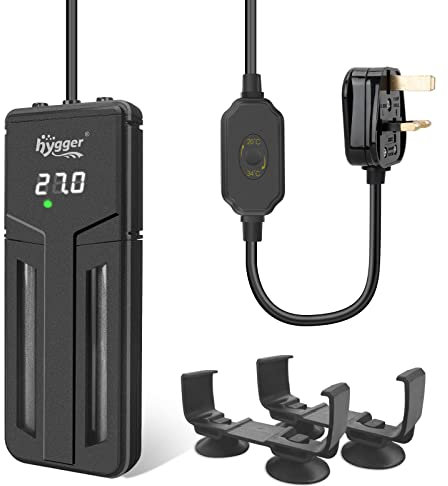 hygger Fish Tank Heater, 300W Submersible Aquarium Heater with Intelligent LED Digital Display Thermostat Controller for 115-300L Freshwater Saltwater Tank