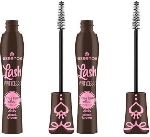 Essence - Mascara Effet Faux Cils Lash Princess - Black Brown (Lot de 2)