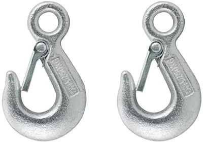 Kippen 1255AX - Confezione da 2 Pezzi di Gancio di Sollevamento in Acciaio Zincato. Capacità di Carico per ciascuna unità: 250 Kg.