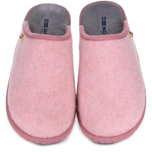 Nordika Pantuflas de Fieltro Suave, Rosa, Interior Antideslizante, Zapatillas de Casa Cómodas (Rosa, Mediano, Sistema tallas calzado EU, Adulto, Mujer, Números, mediano, 40)