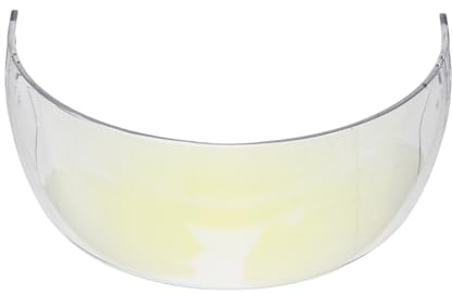 HEMOTON Visière de Casque de Hockey sur Glace Demi-écran Bleu Revêtement Anti-buée et Anti-Rayures, Visière Incassable pour Adultes, Protection Oculaire Résistante aux Chocs