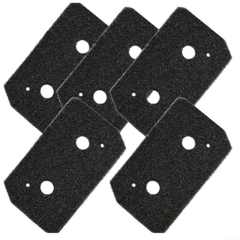Glewi Skumtorkningsfilter, 5-pack för Bosch och för Siemens tvättmaskins-serien, 22,8 x 12,8 x 2 cm torkfilter, svart torkfilter