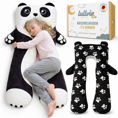 Panda Pillow Kissen Kinder 118x56cm – Seitenschläferkissen für Kinder