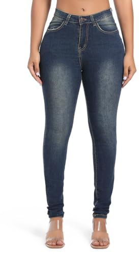 MIRLCIMR Women’s High Waisted Stretch Skinny Jeans Pants, Push Up Butt Lifting Denim Trousers