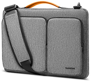 tomtoc Laptoptasche 15/15,6/16 Zoll Notebooktasche mit 360° Schütz Umhängetasche, Laptoptasche 16 zoll Wasserabweisend Schutzhülle Kompatibel mit Acer, ASUS, Dell, HP, Lenovo, Chromebook & MacBook