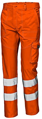 Sir Safety System MC3522H156Mistral Sommer-Warnschutz Bundhose, Orange, Größe 56