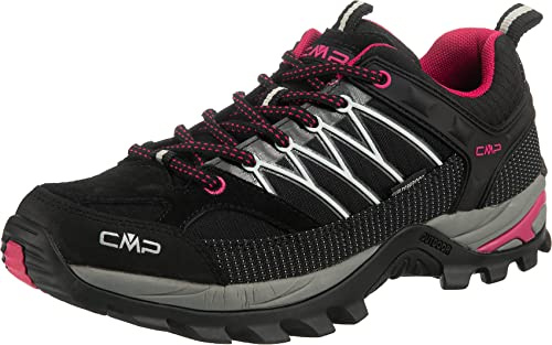 CMP – F.lli Campagnolo Rigel Low Wmn Trekking Shoe Wp, vandrings- och vandringsstövlar dam, Glaciär svart, 41 EU