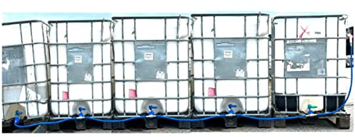 UZMAN - Adaptateur IBC pour réservoir avec tuyau d'eau flexible, robinet, réservoir de pluie, réservoir d'eau de pluie, kit de raccordement pour réservoir d'eau de pluie