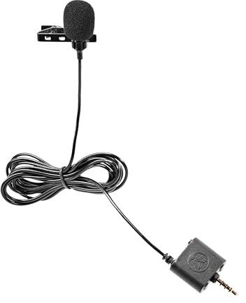 Austrian Audio MiCreator Y-Lav mikrofon, lavaliermikrofon med hörlursuttag, klämmikrofon (perfekt komplement till MiCreator Studio, mikrofonklämma, idealisk för intervjuer)