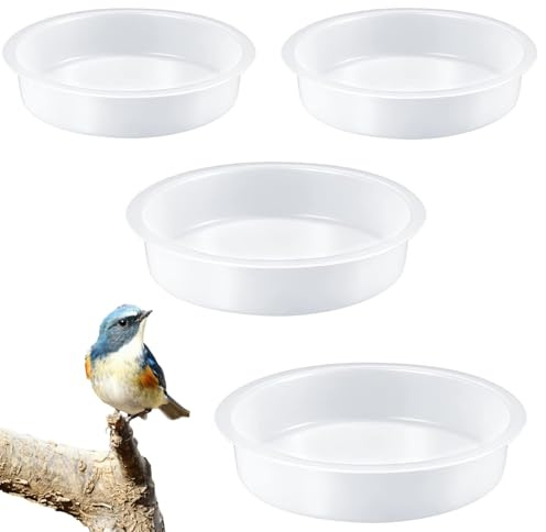 4-in-1 Bird Bath & Feeder Station - Water Dish & Tray, Garden Decoration Hanger