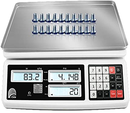 Bilancia di Conteggio per Parti E Monete Bilancia di Conteggio Industriale da Laboratorio 30kg/1g 15kg/0,5g Bilancia Digitale Bilancia di Pesatura E Conteggio Scala di Grammi (Size : 30kg/1g)