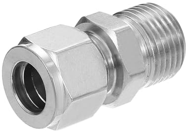 PATIKIL Raccordo a Compressione 1/2G x Φ1/2 Doppie Ferrule Collegamento