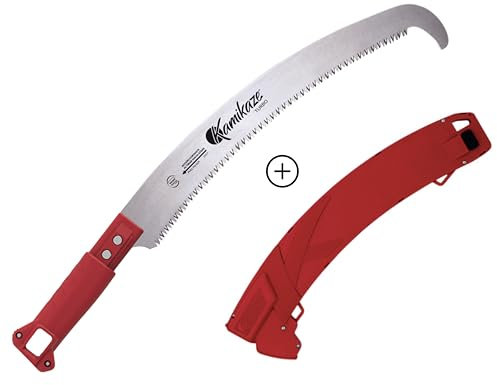 KAMIKAZE Serrucho Multiherramienta MT330BH Corte Japones con Enganche Rápido Pértiga Telescopica. Uso en Altura o como Serrucho Manual. Gancho Superior para Poda de Ramas de madera. Diente Japones