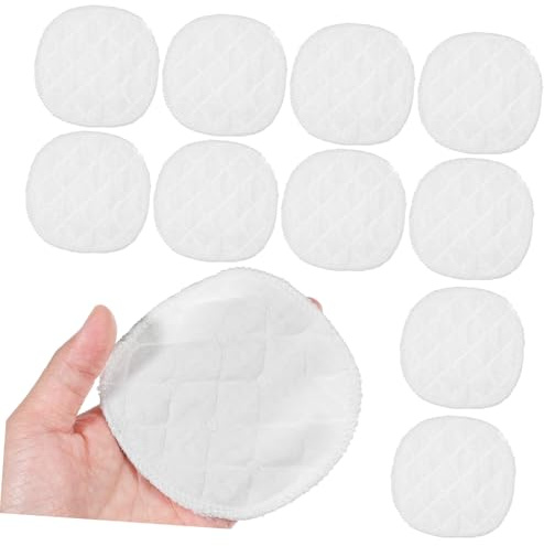 JOINPAYA Coussinets D'allaitement Lavables en Coton 12pcs Ultra Absorbants Anti-fuite Forme Coquille à 3 Couches pour Mères Allaitantes