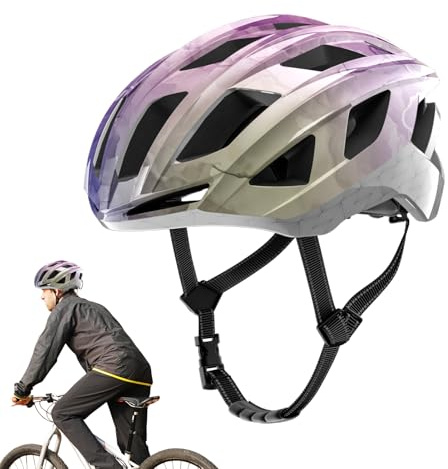 Jlkegfdf Casco da bicicletta, leggero, regolabile, traspirante, protezione per equitazione, per donne, uomini, adulti, ciclismo, sport all'aria aperta