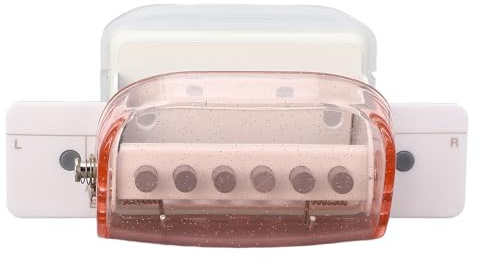 RASTKY Ergonomic A4 B5 A5 Paper Puncher Versatile Helper for School Office, Loose Leaf Paper Hole Punch Smooth Button Use for Custom Notebooks and Meeting Documents 6 X 4 X 7cm (Transparent Pink)