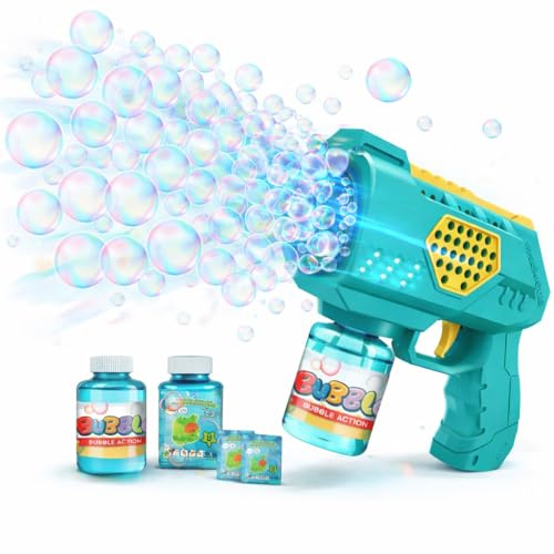 Pistola per bolle di sapone per bambini e adulti - per bolle di sapone automatiche & pistola - con serbatoio - macchina per bolle di sapone per matrimonio e compleanno
