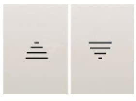 Bjc - 21765 grupo 2 teclas persiana coral blanco Ref. 6530510222