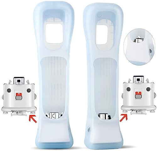 Machine-Ya Wii Motion Plus Adapter Sensor 1 Pack External Remote Sensor Accelerator Attachment Sports Resort Accessories for Nintend Wii U Remote Controller White