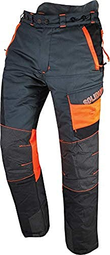 Solidur COPA7MGR - Comfy Typ A Klasse 1 Kettensägenhosen - Version 7 cm kürzer - Außergewöhnlicher Komfort und Schutz - Größe XS - Grau