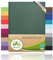 leevitex Topper Boxspringbett Spannbettlaken | 100% Baumwolle | Ökotex | 125 g/m² | 180x200cm - 200x200cm | Dunkelgrün/Tannengrün | 18 cm Steg