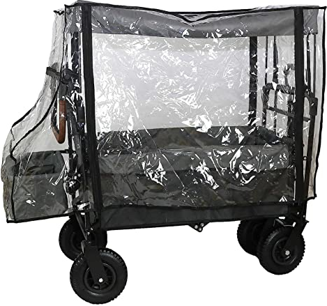 Schützen Sie Ihren Bollerwagen mit Einer durchsichtigen Regenhülle! - Bollerwagen-Regenschutz, geeignet für Überdachungs-Trolley-Wagenzubehör - Ideal für Kinder beim Outdoor-Gartencamping