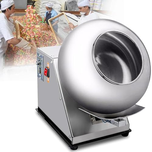 Sugar Coating Machine For Chocolate Polishing - Electric Mini Panning Machine For Commercial Use - Automatic Tablet Coater For Nuts, Peanut, Etc - Small And Efficient Sugar-Coating Equipment