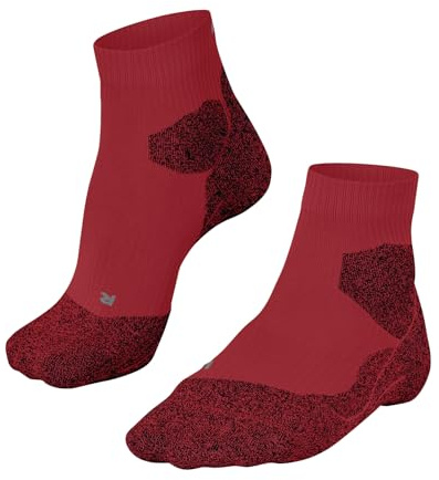 FALKE RU Trail M So respirantes anti-ampoule 1 paire, Chaussettes de course Homme, Rouge Bloody Mary 8177, 39-41