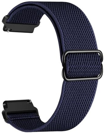 yzw6688 22 mm band kompatibelt med Ares 3 Pro Stratos 3 Stratos 2 Lite Vibe 7 simrem Smart Watch Nylon Elastiskt sportarmband som andas(Navy Blue,Stratos 3)