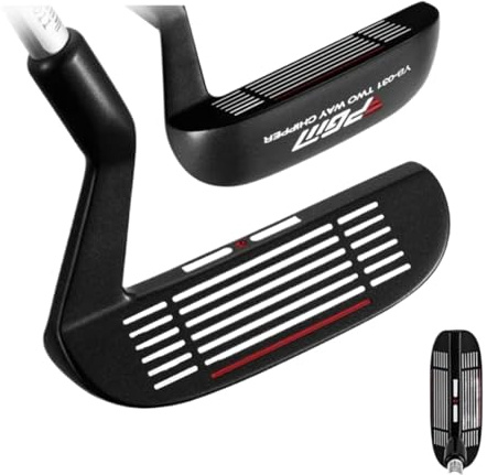 Putter da golf per mano sinistra e destra, per uomini e donne, putter con lama bifacciale a 36 gradi, cippatrice da golf a due vie (ambidestro)