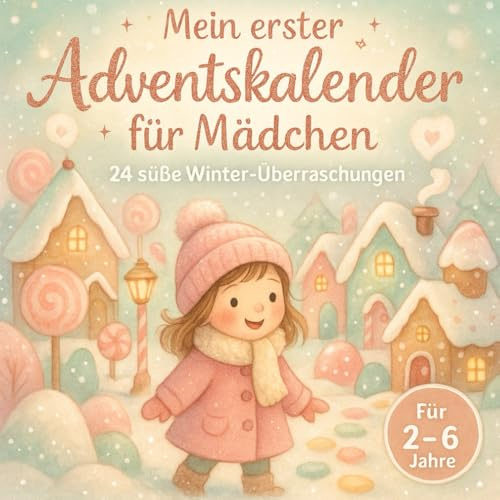 Mein erster Adventskalender für Mädchen: 24 liebevolle Mitmach-Ideen & Mini-Geschichten zum Malen, Basteln und Träumen – der magische Advent für kleine Mädchen
