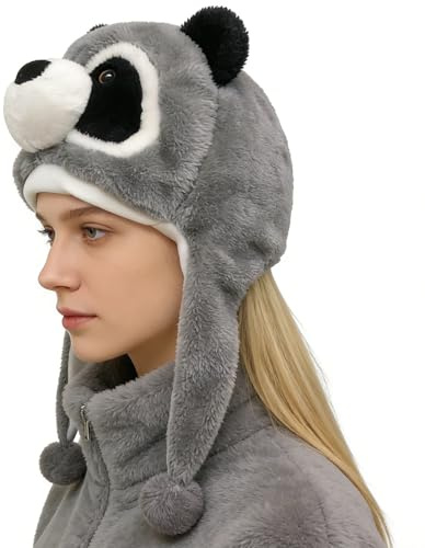 Gorros de Animales para Niños | Con Correas Para Orejas Lindo De Caricatura Suave Y Abrigado,Gorros Divertidos Para Niños - para Fiestas Cumpleaños Año Nuevo Oficinas Hogar Vacaciones Exterior