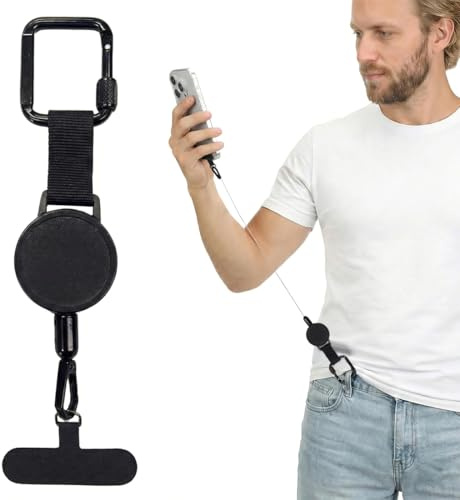 Mobiltelefonrem, infällbara remmar för mobiltelefon, snoddrem, fallsäker sele med, mobiltelefonremmar, fallsäker sele för utomhusvandring