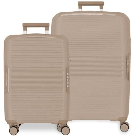 Movom Inari Maleta de Cabina, Equipaje, Interior con Dos Compartimentos, Fabricada en Polipropileno, un Material Resistente y Ligero, 4 Ruedas 360 Cierre TSA, De Joumma Bags
