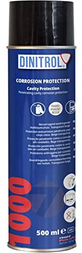 DINITROL® 1000 transparente Hohlraumwachs, 500 ml Aerosol und 90 mm Verlängerungsstrohhalm