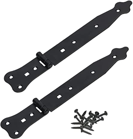 KOTARBAU® Lot de 2 charnières de portail étroites de qualité supérieure - 270 mm - Charnière de porte élégante de qualité supérieure